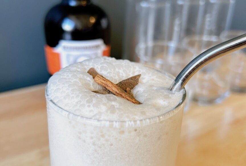 Iced Coconut Milk Rum Latte