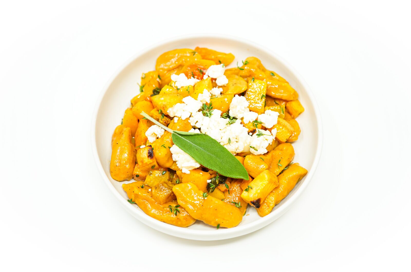 Autumn Harvest Pumpkin Gnocchi with Goat Cheese and Brown Butter Sage