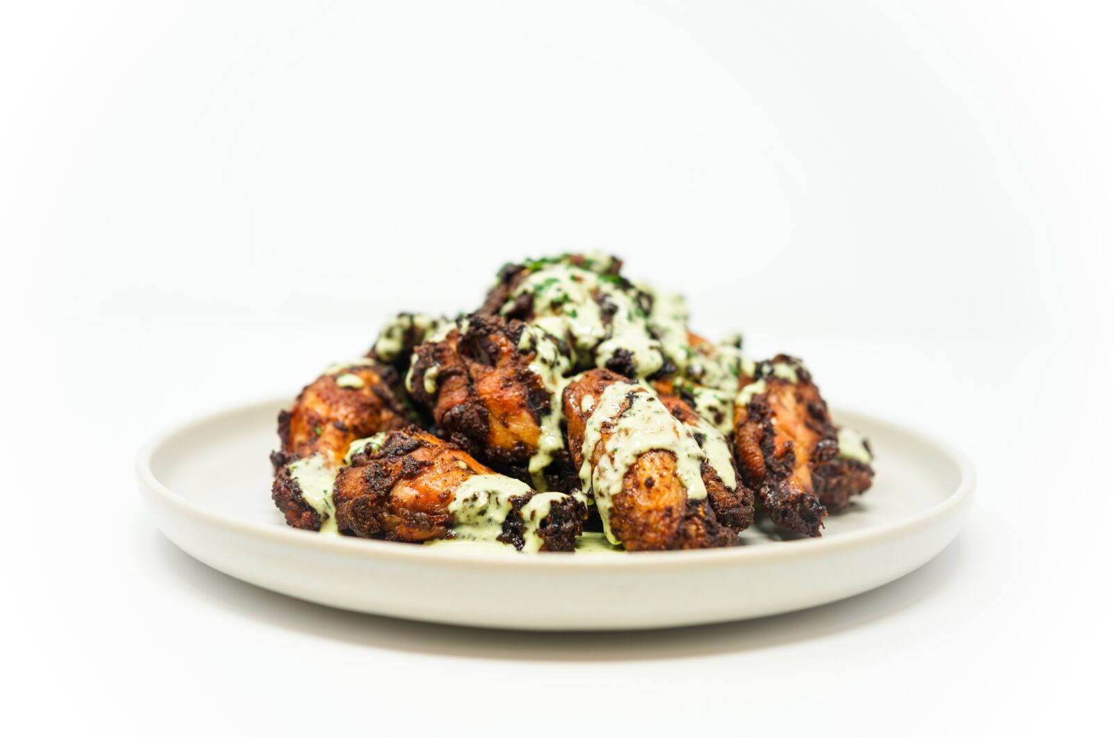 Slow Roasted Chicken Wings with Scallion Ranch